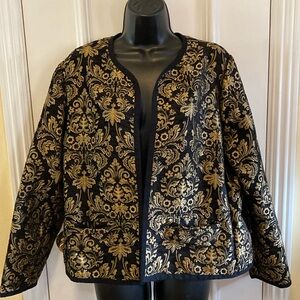 Old Navy Brand Dress Coat Gold and Black